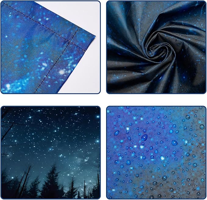 8 Pcs Fluorescent Light Covers - 4 x 2 Feet Covers for Ceiling Lights, Magnetic Light Filters for Classroom, Office, Hospitals, Home (Forests & Starry Sky-2)
