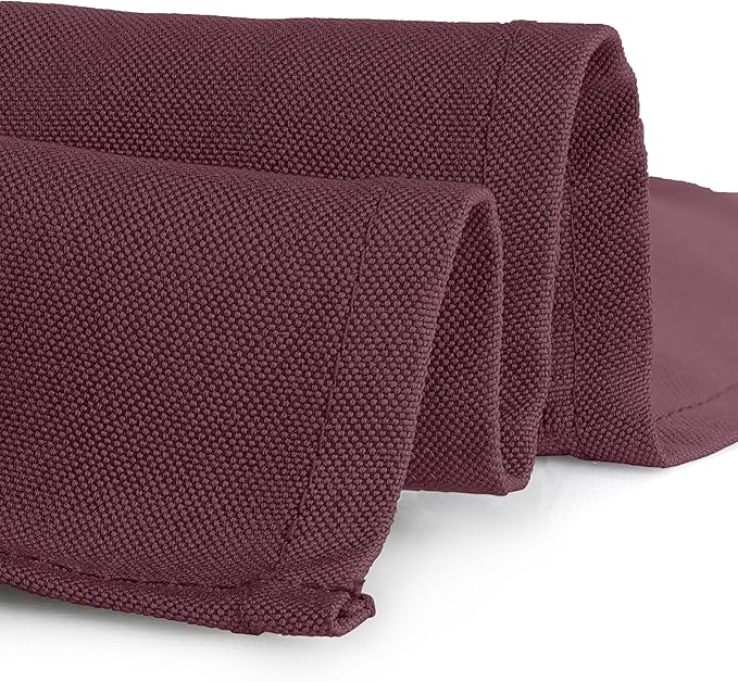 Gee Di Moda Rectangle Tablecloth - 90 x 132 Inch Burnt Orange Table Cloth for 6 Foot Tables with Floor-Length Drop - Heavy Duty Washable Fabric for Holiday Party, Dinner, Weddings & Baby Shower
