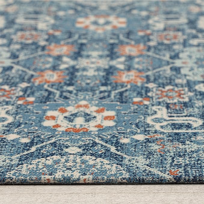 Anji Mountain Rug'd Office Chair Mat for Carpet & Hardwood Floor - Jacquard Woven Top, Anti-Slip Backing, Low Pile, Floor Protector Desk Chair Mat, Office Rugs for Rolling Chairs (40 x 54)