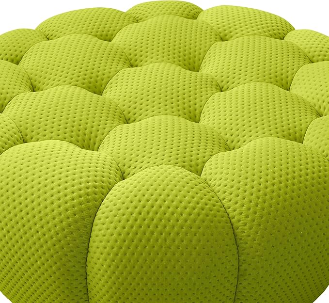 WJShome Bubble Couch,42" Modern Curved Sofa, Morden Lazy Floor Sofa, Memory Foam Bean Bag Floor Couch Lounge Chair for Living Room, Office, Apartment (Lemon Green)
