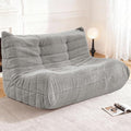 Bean Bag Loveseat Chair Big Sofa Beanbag Chair for Adults Fireside Chair Bean Bag Lounger with Memory Foam Filled for Home,Apartment or Gaming Venue（LGY Teddy）