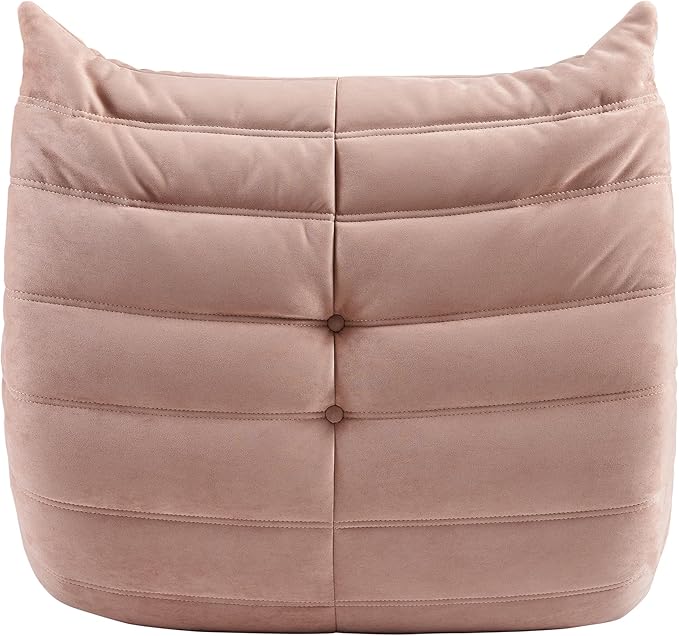 Bean Bag Chair - Corner Sofa, Fireside Chair Bean Bag Sofa Large Bean Bag Chair for Adults,Fireside Floor Couch for Living Room, Bedroom, Gaming & Office (Yellow, Single) (Pink, Single)