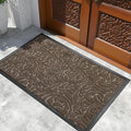 Yimobra Extra Large Door Mat 60x36, Waterproof Sturdy Outdoor Mats for Front Door, Heavy Duty Non-Slip Doormat for Garage Patio Entryway Indoor, Easy Clean, Brown