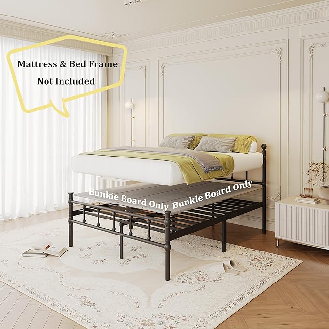 VTWAZAST Queen Bunkie Board, Bed Support Under Mattress, Low Profile Bed Board, Light and Thin, Breathable, Noise Minimizing, Moisture Resistant Bunkie Boards