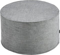 Weaverlane Large 22" Sturdy Ottoman Pouf for Living Room, Bedroom, Playroom, High Density Foam Filling Footrest, Side Table, Extra Seating Home College Dorm Décor Extra Firm (Gray)