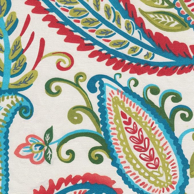 HomePop Parsons Classic Upholstered Accent Dining Chair, Set of 2, Colorful Paisley
