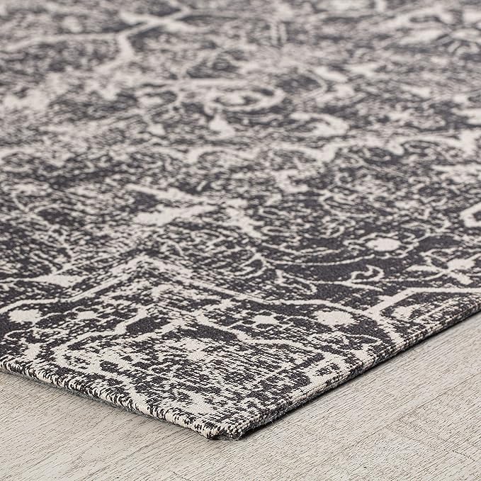 Anji Mountain Rug'd Office Chair Mat for Carpet & Hardwood Floor - Jacquard Woven Top, Anti-Slip Backing, Low Pile, Floor Protector Desk Chair Mat, Office Rugs for Rolling Chairs (36 x 48)