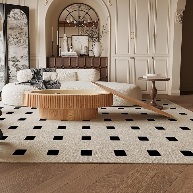 Oval Coffee Table for Living Room Modern Wood Center Tables with Storage Drum Tea Cocktail Fluted Mid Century Apartment Easy Assemble, Wood 31.5" D x 47.2" W x14.2 H