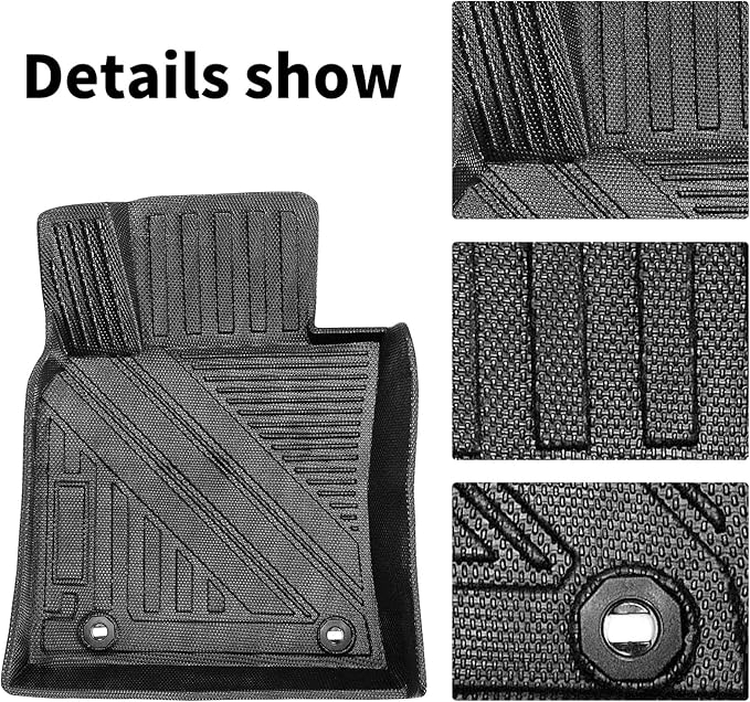 Compatible for 2018-2023 Toyota Camry Floor Mats & Cargo Liner All Weather TPE Mats for 2018-2023 Toyota Camry Accessories (Only Fit FWD & Gasoline)
