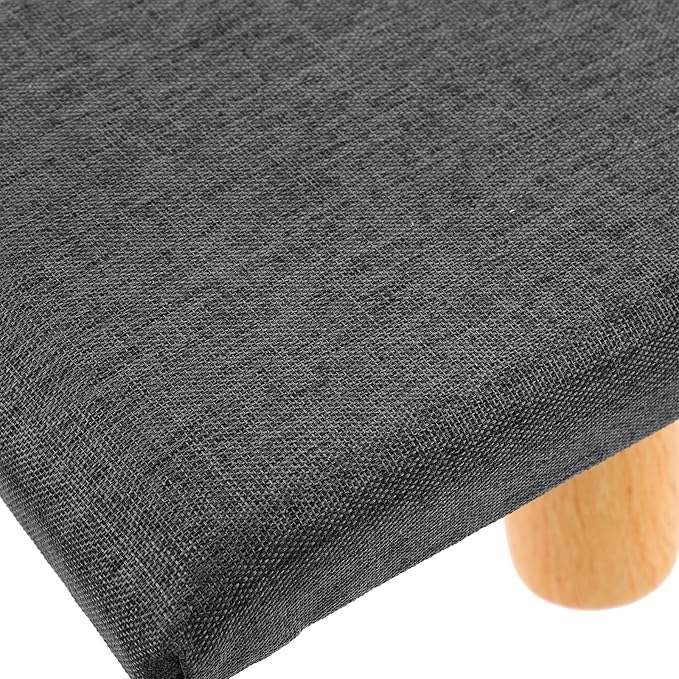 Bench Wood Seiza Stool with Cushion for Prayer and Ergonomic Single-Leg Balance Chair Stable Posture Support Grey Seat for Adults
