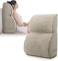 LELEFIDO Reading Pillow for Sitting in Bed, Back Support Pillow for Adults, Backrest Cushion with Lumbar Support for Reading, Gaming, Resting & Watching TV on Bed, Couch or Floor