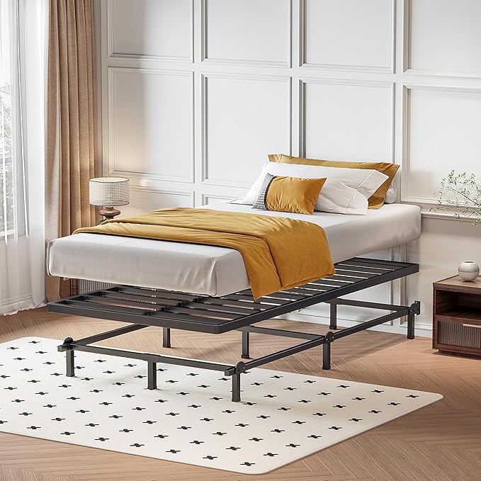 Superay 2 Inch Twin XL Box Spring Low Profile, Heavy Duty Metal Box Spring Bed Base, Bunkie Board Bed Slat Replacement, Mattress Foundation, Easy Assembly, Noise Free