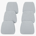 17'' x 16'' x 2.5"Thick Chair Cushions for Dining Chairs, 6 Pack WaterProof Easy Clean Kitchen Chair Pads with Ties and Non-Slip Backing - 30D High Elastic Foam Soft Kitchen Chair Cushions