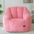 MAXYOYO Bean Bag Chair, Bean Bag Sofa with Filler, Cozy Living Room Chair for Adults and Kids, Stuffed Floor Sofa for Bedroom Dorm Reading, Pink