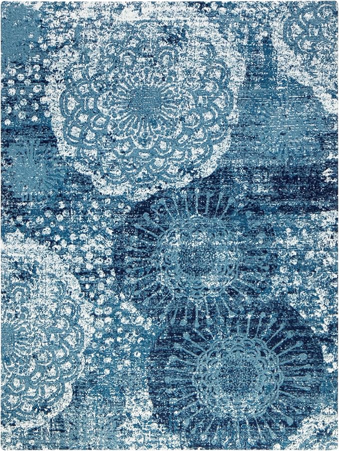 Anji Mountain Rug'd Office Chair Mat for Carpet & Hardwood Floor - Jacquard Woven Top, Anti-Slip Backing, Low Pile, Floor Protector Desk Chair Mat, Office Rugs for Rolling Chairs (40 x 54)