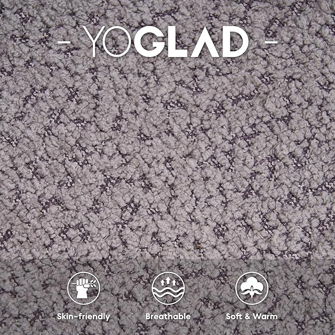 Yoglad 38.58'' Swivel Round Chair, Comfy Boucle 360° Accent Chair with Thick Cushion, Oversized Modern Single Sofa with 3 Pillows, Soft Armchair for Nursery, Living Room, Bedroom, Office (Grey)