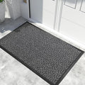 Yimobra Extra Large Door Mat Outside Entrance 60x36, Waterproof Heavy Duty Outdoor Mats for Front Door, Non Slip Rubber Entry Mat for Garage Patio Indoor, Easy Clean, Mix Grey