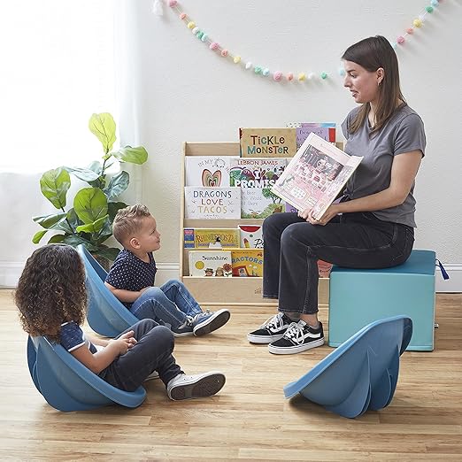 ECR4Kids SoftZone Adult Cozy Cube, Flexible Seating, Contemporary