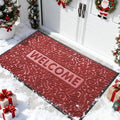 Yimobra Large Welcome Mat 60x36, Waterproof Non-Slip Outdoor Mats for Front Door Outside Entrance, Low-Profile Entryway Mat Indoor for Garage Patio, Wine Red
