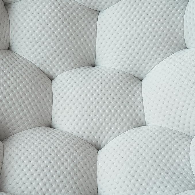 JACH Bubble Sofa Curved Couch Set, Comfy Upholstered Sofa, Mesh Fabric 3D Honeycomb Shape Modern Couches for Living Room, Apartment (Light Grey, 1 Seater, 2 Seater, 3 Seater, Ottoman)