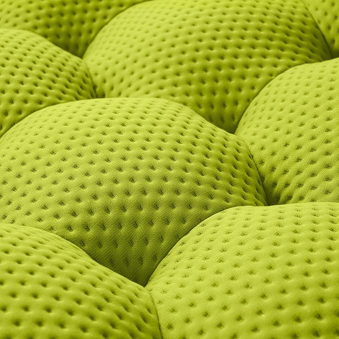 JACH Bubble Sofa Curved Couch Set, Comfy Upholstered Sofa, Mesh Fabric 3D Honeycomb Shape Modern Couches for Living Room, Apartment (Fluorescent Green, 1 Seater, 2 Seater, 3 Seater, Ottoman)