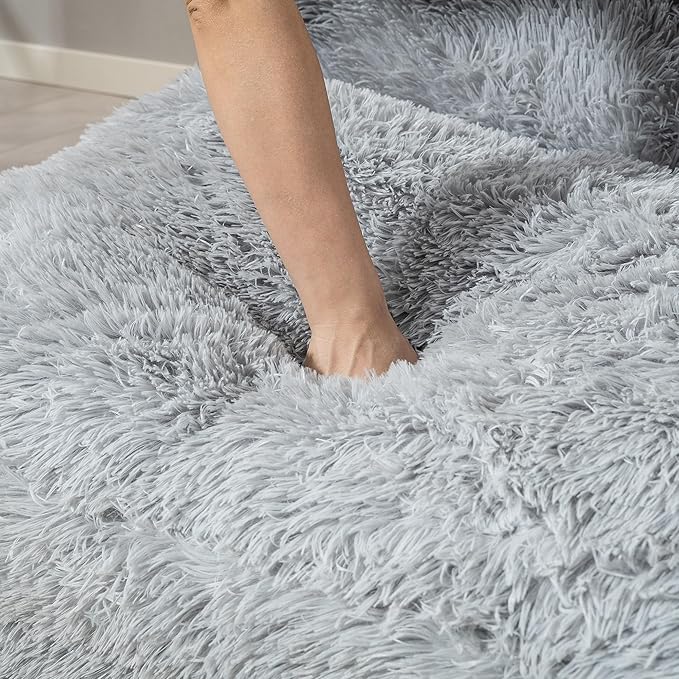 HOMCOM Bean Bag Chair Floor Sofa Bed for Adults, Thick Long Folding Sofa Bed 54 x102 in, Wall Couch Sleeper Chair Floor Mattress for Living Room, Light Gray