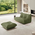 Bean Bag Chair for Adults, Fireside Chair Lazy Floor Sofa, Modern Corduroy Fabric Caterpillar Sofa Couch, Armless Foam Lounger Tatami Recliner Bean Bag Couch for Living Room Bedroom Dorm Office
