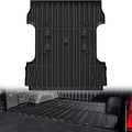 OEDRO Truck Bed Mat Fit for 2017-2025 2026 Ford F250/F350/F450 (6.75ft,81.9" Bed), TPE All Weather Ford F250 6.75FT Heavy Duty Pickup Bed Liner Accessories, Black