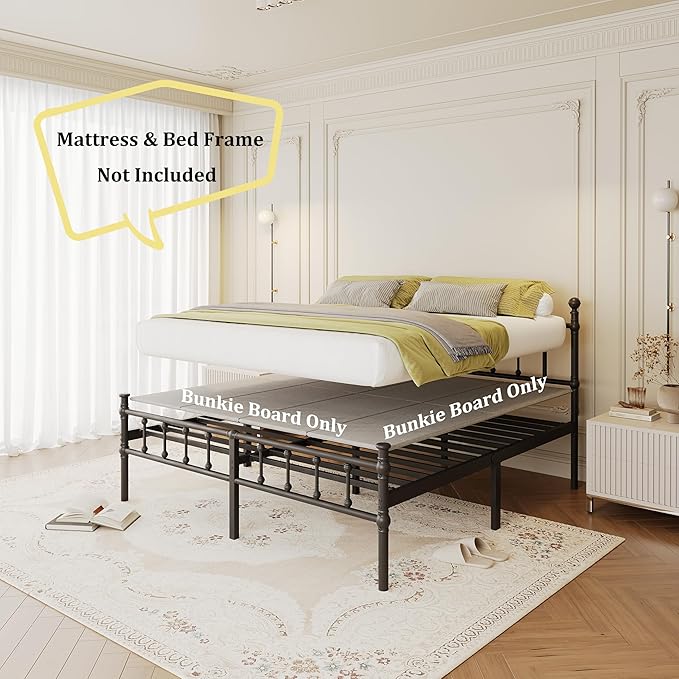 VTWAZAST Bunkie Board King Size, Bed Support Under Mattress, Low Profile Bed Board, Light and Thin, Breathable, Noise Minimizing, Moisture Resistant Bunkie Boards