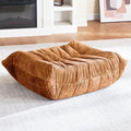 HABUTWAY Bean Bag Ottoman,Foot Rest,Fireside Chair Memory Foam Lazy Bean Bag Sofa for Living Room,Bedroom,Dorm,Office (Ottoman-Brown)
