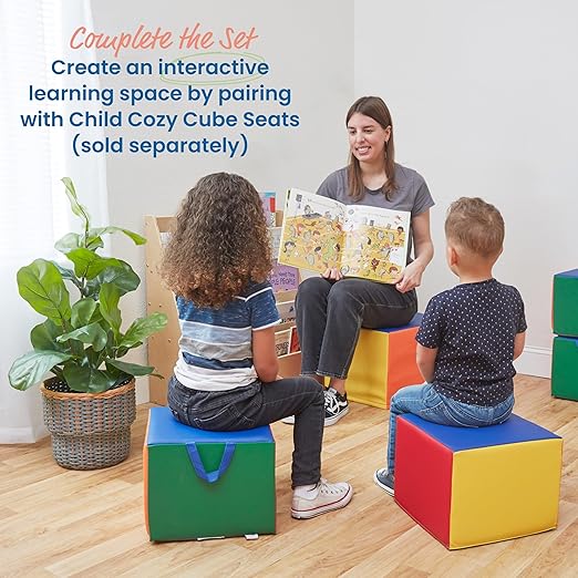 ECR4Kids SoftZone Adult Cozy Cube, Flexible Seating, Assorted