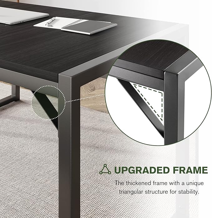 IMUsee 3PC 47.2" Dining Table Set for 4 with Benches, Heavy Duty Metal Frame, Small Space Saving Kitchen Dinette, Wood Board and Grey Legs