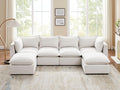 VANOMi Modular Sectional Sofa, Fully Modular Convertible Sleeper Sectional Couch with Reversible Chaise, 6 Seater for Living Room