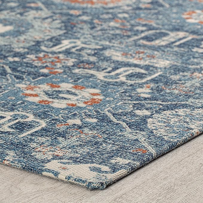 Anji Mountain Rug'd Office Chair Mat for Carpet & Hardwood Floor - Jacquard Woven Top, Anti-Slip Backing, Low Pile, Floor Protector Desk Chair Mat, Office Rugs for Rolling Chairs (40 x 54)