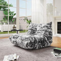 Selyteramy Oversized Bean Bag Chairs for Adults, Giant Beanbag Chair with Memory Foam, Comfy Lounge Chair Lazy Sofa for Apartment, Living Room, Bedroom, Office(Knit Fabric)
