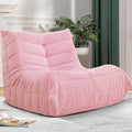 Bean Bag Chair Big Sofa Beanbag Chair for Adults Fireside Chair Bean Bag Lounger with Memory Foam Filled for Home,Apartment or Gaming Venue(Pink Teddy)