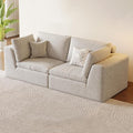OTSLTSOO Cloud Couch Loveseat, 79" Boneless Deep Seat Sofa, 2-Seater Modular Ergonomic Couch for Living Room, Memory Foam Comfy Sofa No Assembly Required (Beige)