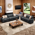 MIXPATIO L-Shaped Cloud Modular Sofa Set with Chaise Lounge, 5-Piece Sectional & Deep Seat, Plush Chenille w/Removable Arms for Living Room - Cyan