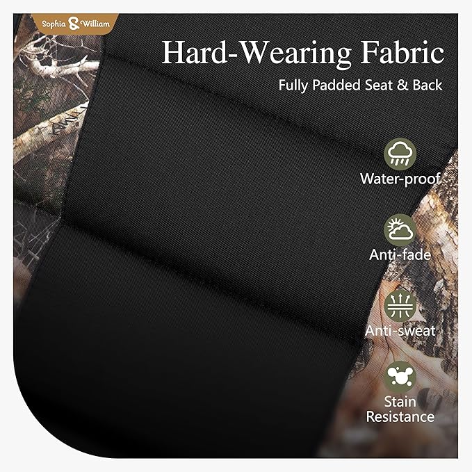 Sophia & William Oversize Zero Gravity Chair, Padded Recliner with Free Cup Holder, Supports 400 LBS (Camouflage)