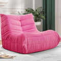 Bean Bag Chair Big Sofa Beanbag Chair for Adults Fireside Chair Bean Bag Lounger with Memory Foam Filled for Home,Apartment or Gaming Venue(DarkPink Teddy)