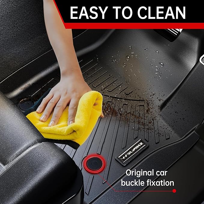 Floor Mats Fit for 2024 2025 2026 Chevrolet Traverse 7 Seats (Bucket Seats),3 Row Floor Mats & Backrest mats & Trunk mat for Chevy Traverse Accessories