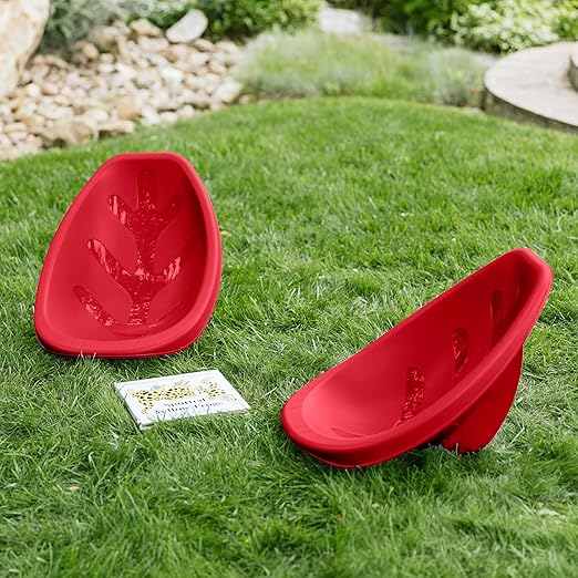 ECR4Kids Leaf Floor Seat, Rocker Chair, Red, 6-Piece