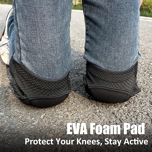 Knee Pads for Men & Women, Kneeling Kneepads for Flooring, Weeding, and Yard Work, Soft & Breathable, Comfortable Fit for Gardeners, Cleaners, Mechanics and Plumbers for Christmas (Black Small)