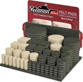 Yelanon Felt Furniture Pads for Hardwood Floors -261 Pcs Premium Floor Protectors for Furniture, Felt Pads for Chair Legs, Black & Beige