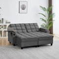 70.9" Chaise Lounge Chair Indoor, Oversized Boucle Upholstered Sofa Bed, Adjustable Backrest Deep Seat Reading Chair, Sofas Couches for Living Room with Storage, Cup Holders and 360° Swivel Side Table