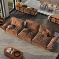 POVISON Oversized Modular Sectional Sailboat Sofa for Living Room with Adjustable Backrest Sectional Couches Large Deep Sofa Set 3 Seats Big Comfy Cloud Couch for House Office