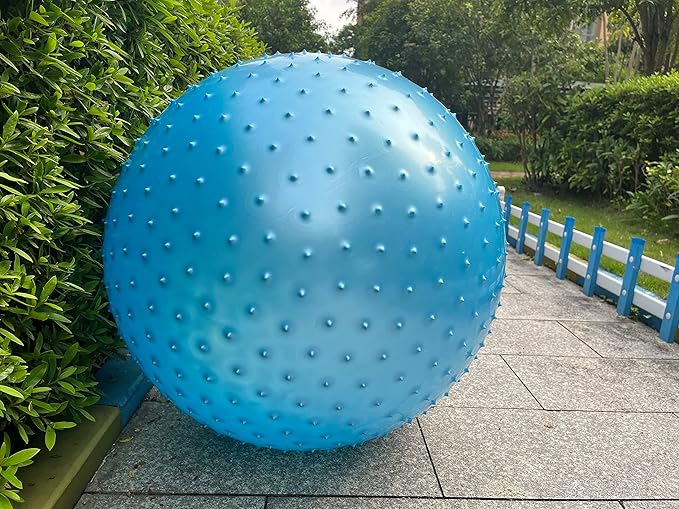 penepico Large Sensory Massage Ball for Kids, 33.5" 85CM Bouncy Exercise Balls for Toddlers, Big Inflatable Toys with Tactile Spikes, Outdoor Giant Yoga Ball, Large Beach Balls