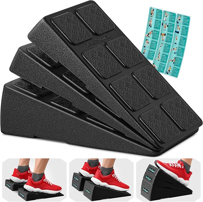 Squat Wedge - Squat Wedge Block 960 LBS Capacity - Slant Board for Calf Stretching with 5 Adjustable Angles - Calf Stretcher Slant Board - Yoga Blocks - EPP Material for Ankle Mobility & Physical Therapy