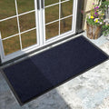 Yimobra Doormat Outdoor Indoor Entrance 47 x 24, All-Season All-Weather Front Door Mat, 100% Waterproof Welcome Matt for Floor Garage Outside Entry, Stain and Fade Resistant,Navy Blue