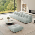 Fireside Chair Corner Bean Bag Chair for Adults, Modern Corduroy Fabric Caterpillar Sofa Couch, Lazy Floor Sofa Armless Foam Couch Lounger Tatami Recliner for Living Room Bedroom Dorm Office